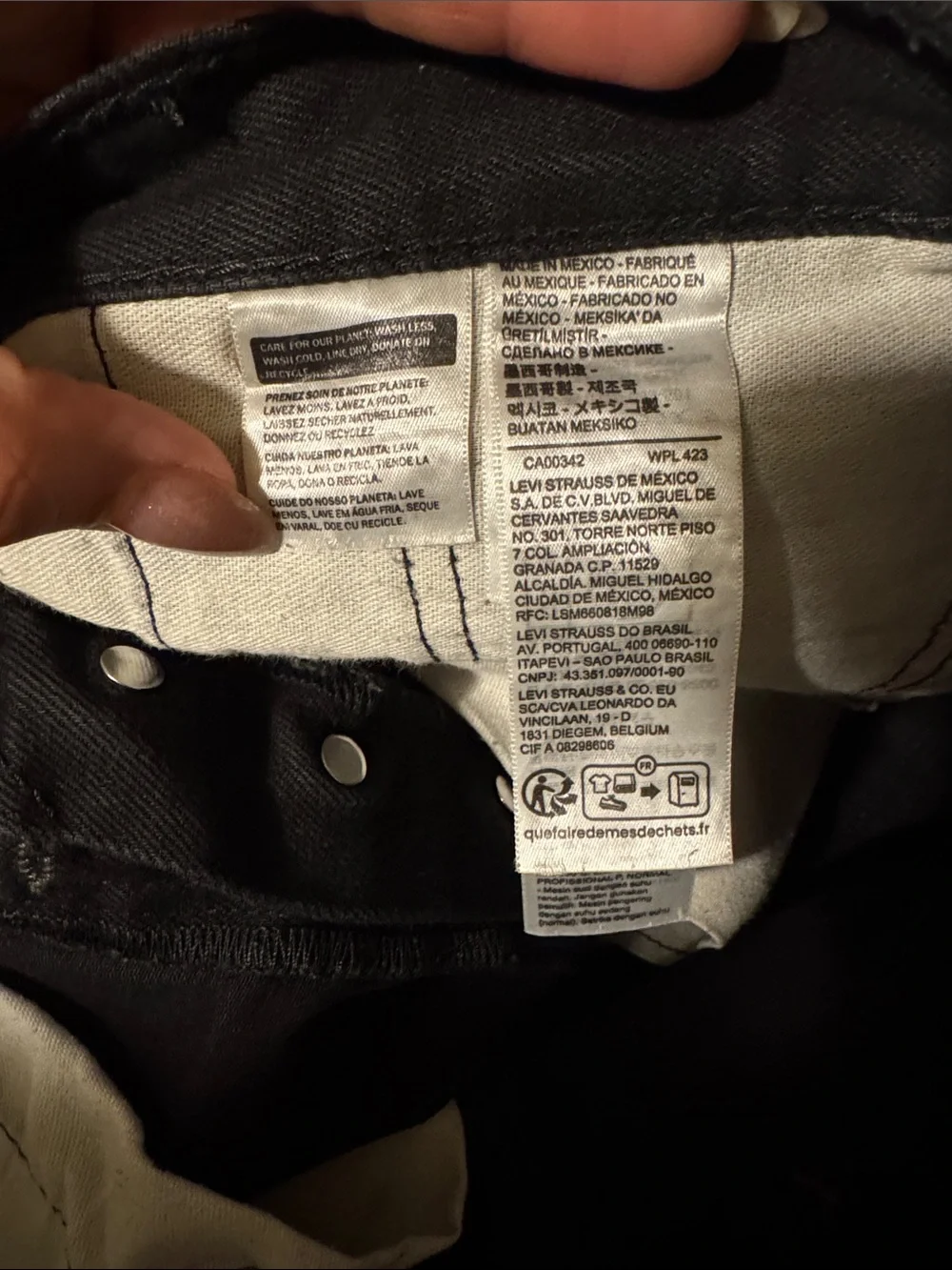 Levi's Black Men's 501 Jeans